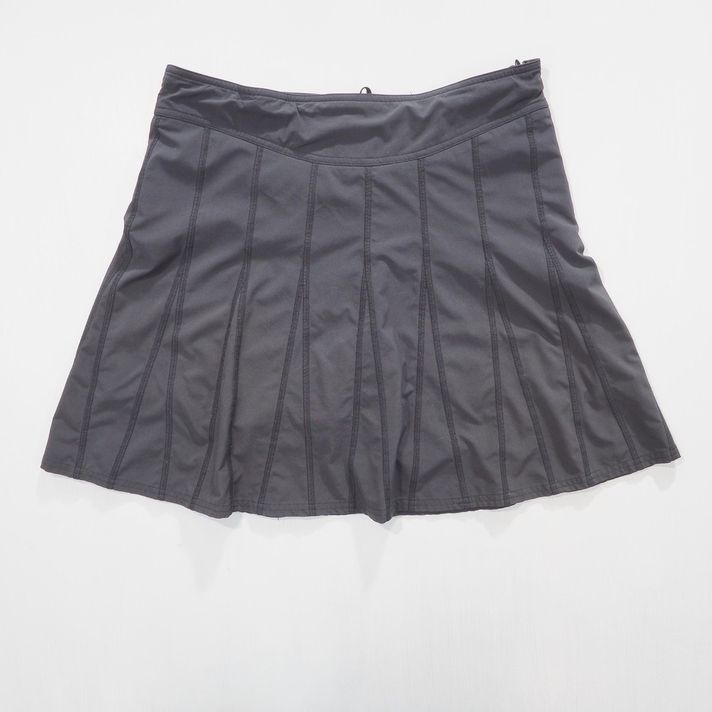 Athleta Skort Women 10 Black Athletic Tennis Golf Activewear Skirt Shorts Liner